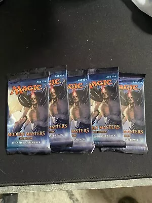 5 Booster Packs Of Magic: The Gathering Modern Masters (2017 Edition) MtG MM2017 • $89.99