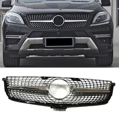 Front Grille Grill For Mercedes Benz W166 ML300 ML320 ML350 ML400 2012-15 SIL WO • $130.69