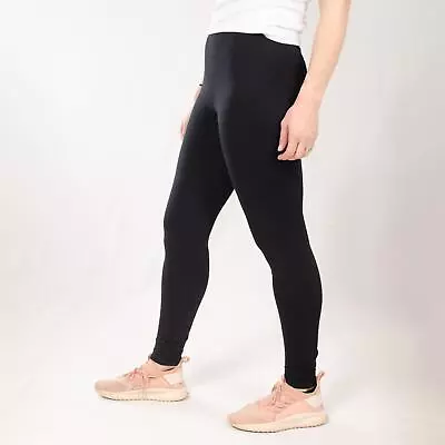 Ex M*S Cotton Blend Leggings High Waisted Stretchy Soft • £7.50