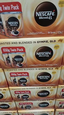 Nescafe Blend 43 Coffee 2x 650G • $62.15