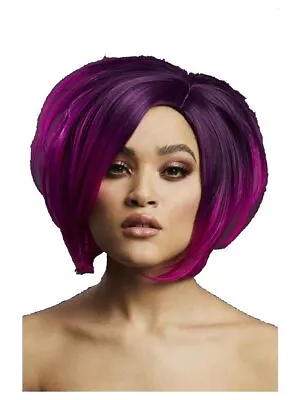 Smiffys Fever Savanna Wig True Blend Purple • $28.51