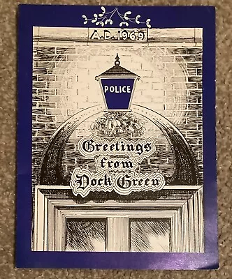 1969 Original Tv Show Bbc Dixon Dock Green Xmas Card Signed Mollie & Jack Warner • £4.99