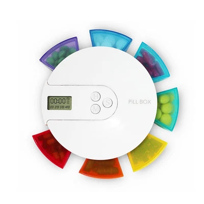 £7.76 • Buy 7 Day Electronic Pill Box Automatic Pill Dispenser Organiser Medicine Storage)