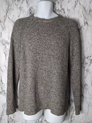 $21.35 • Buy J Crew Mens S Small Gray Tan Donegal Wool Blend Marled Long Sleeve Sweater Flaw