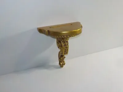 Vtg Baroque Wall CORBEL SHELF BRACKET Gold Gilt • $99.99