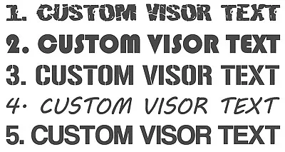 2 X Personalised Name Stickers Helmet Rally Kart Motorbike Vinyl Decal Custom • £2.99