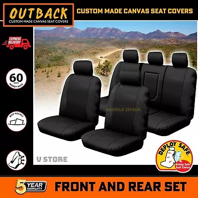 $208.05 • Buy Canvas Custom Seat Covers For Ford RANGER NEXT GEN XLS XLT Wildtrak 2Row 22-On