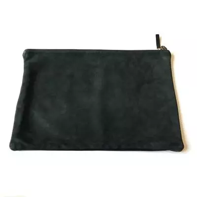 CLARE VIVIER Leather Clutch Bag Pouch Black • $57.09