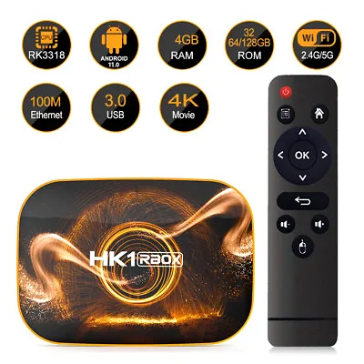 HK1 Android 11 Android 12 Quad-Core TV BOX 6K 2.4G 5G Wifi Smart Media Player US • $26.99