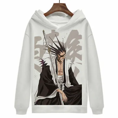 $34.99 • Buy Anime BLEACH Hooded White Sweatshirts Hoodies Casual Sweater Coat Unisex#02