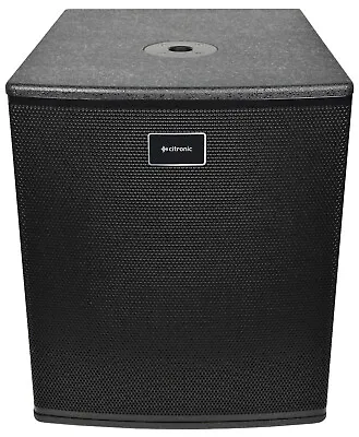 Citronic CASA-15BA 15  1800W Powered Bass Bin Speaker + Stereo Crossover + Cover • £399