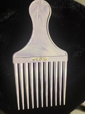 Vintage Ace Brand Afro Hair Pick Comb Purple Marbled Plastic USA 5  Old School • $10.95