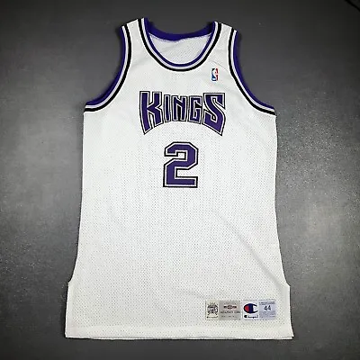 100% Authentic Mitch Richmond Signed Champion 94 95 Kings Pro Cut Game Jersey • $2500