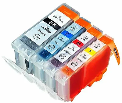 4 Ink Cartridge Canon For BCI3/6 Bubble Jet I560 IP3000 IP4000 IP4000R MP750 • £5.59