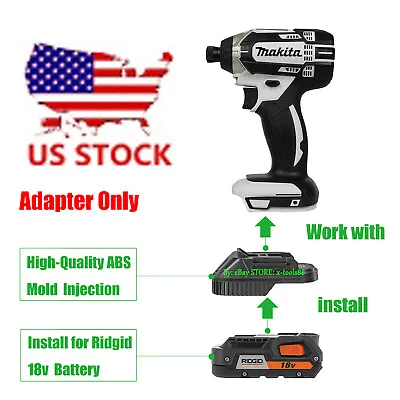 1x Adapter For Makita 18V LXT Tools Suitable For Ridgid 18v Batteries- US STOCK • $23.69