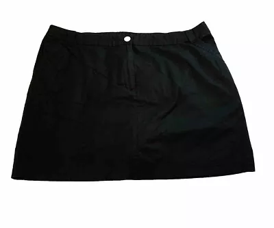 Women's Faded Glory Black Mini Skirt Skort Shorts - Size 22W • $1.99