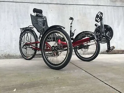Fat Tire 6 Speed Shimano Recumbent 3 Wheel Pedal Tricycle Bike Bicycle • $2199