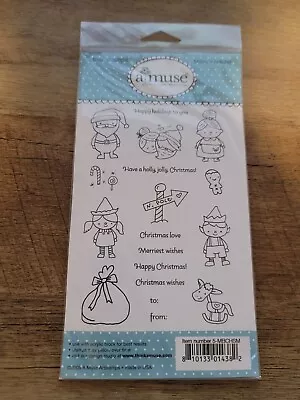 A MUSE A.muse    Missy's Holiday   Clear Stamp SET FROM 2005 **RETIRED** RARE !! • $5.85