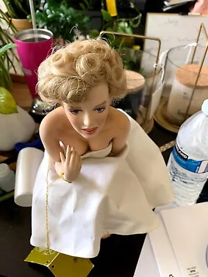 $350 • Buy Vintage Marilyn Monroe Seated Porcelain Doll.