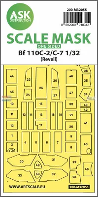 ASKM32055 1:32 ASK/Art Scale Mask - Bf110C-2/C-7 (REV Kit) • $15.99