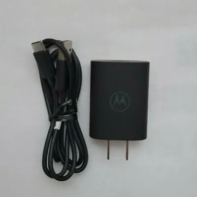 MOTOROLA 18W TURBO POWER FAST HOME CHARGER With 3 FT YPE-C USB CABLE • $10.99