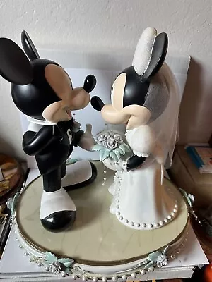 Disney Mickey & Minnie Mouse Wedding Statue • $800