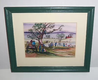 Ed Gifford Art Print 1989 The Thoyers Golf Outing Matted Framed • $14.97