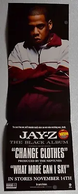 £53 • Buy Jay-Z – The Black Album   (12x36) Original Promotional Poster 2005