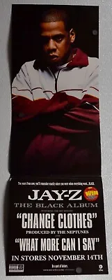 Jay-Z – The Black Album   (12x36) Original Promotional Poster 2005 • £52.04