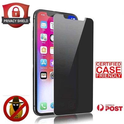 $3.99 • Buy Privacy Tempered Glass Screen Protector IPhone X XS Max XR 11 12 13 14 Pro Mini