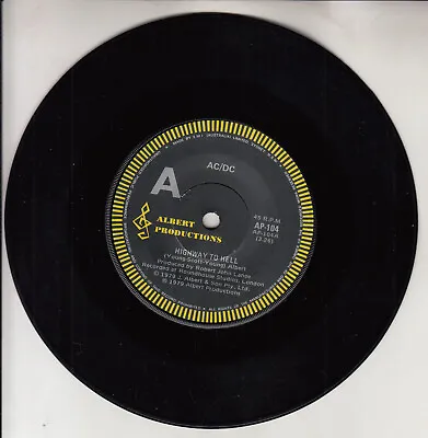 AC/DC ACDC  Highway To Hell AUSTRALIA PRESS 7  45 Rpm Vinyl Record RARE!!! • $119.99
