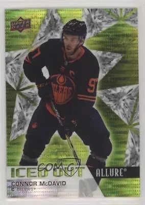 2021-22 Upper Deck Allure Iced Out Green Rainbow /99 Connor McDavid #IO-1 • $46.24