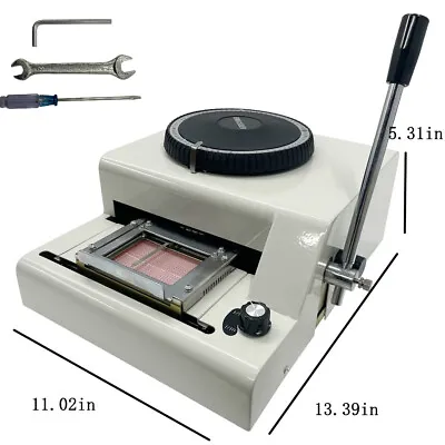 71 Characters Convex Embosser Manual PVC ID Card Embossing Machine Y • $223