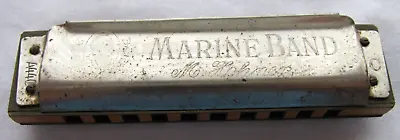 Vintage M Hohner Marine Band Harmonica 1896 Made In Germany Key Of C - JB • $9.95
