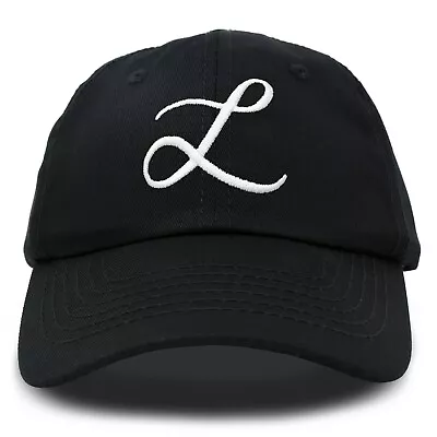 DALIX Initial Hat Letter L Womens Baseball Cap Monogram Cursive Embroider • $17.88