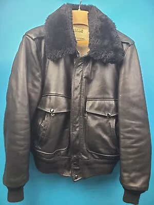 Vintage Lesco Leathers B15 Leather Bomber Jacket Size 42 • $175