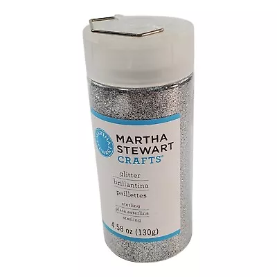 Martha Stewart Crafts Glitter Sterling Silver Glitter 4.58 Oz Bottle • $14.95