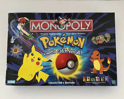 Hasbro Pokemon Collector's Edition Monopoly Board Game 1999 Missing Pieces • $35