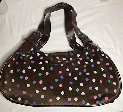Ollie And Nic Brown Polka Dots Hand Bag Pre Owned  • £15.99