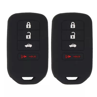 2PCS Rubber Key Fob Cover Keyless Case Holder Shell Protector 5 Button For Honda • $8.89