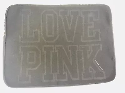 Victorias Secret LOVE PINK Laptop Sleeve 12 X16  Zipper Case Bag Computer BLACK • $19