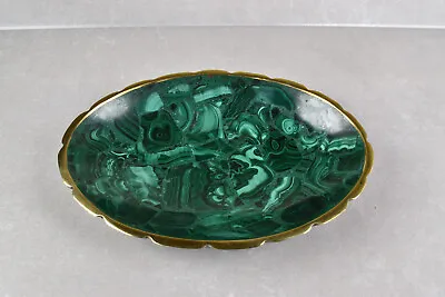 Oval Malachite Dish Malachite Bowl From Congo  15.5 Cm   # 16051 • $65.66