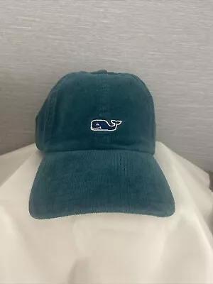 Vineyard Vines  Whale Logo Corduroy Golf Baseball Hat Cap One Size Blue Nwt • $9
