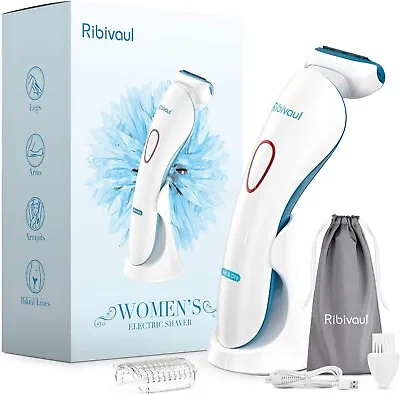 Electric Razor Shaver Women Hair Remover Wet Dry Painless Ladies Body Recharge • £9.99
