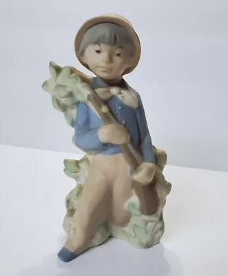 Vintage Rex Valencia HUMMELWERK Hand Made In Spain Boy With Gun Figurine 6.75  • $14