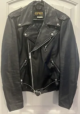 Mens Vintage 70’s/80’s Motorcycle Biker Zip Jacket Punk Rock Retro Size 38 • $99.99
