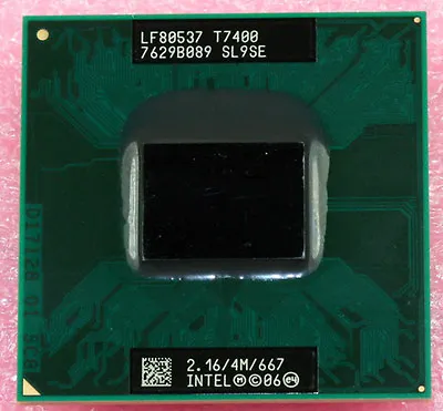 1PC Intel Core 2 Duo T7400 SL9SE 2.16 Ghz / 4 M / 667 Processor • $57.36