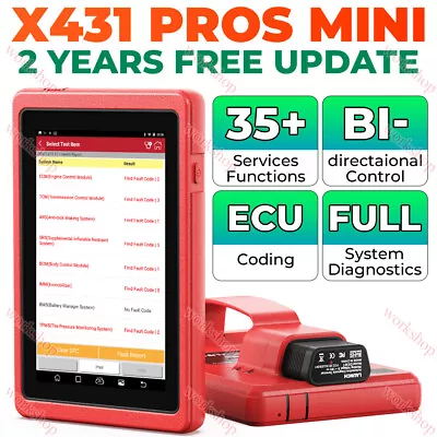 LAUNCH X431 V Pros Mini V+ Elite Bidirectional Car Diagnostic Scanner Key Coding • $559