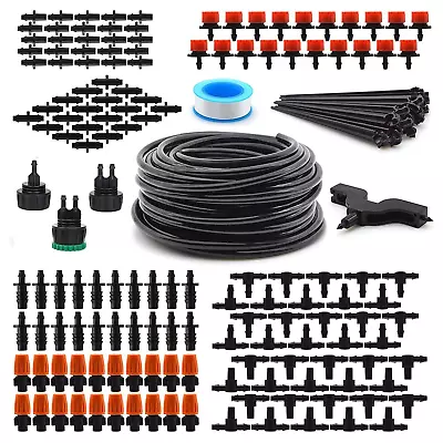 Drip Irrigation Kit 50FT Greenhouse Irrigation System Patio Misting Plant Water • $27.49