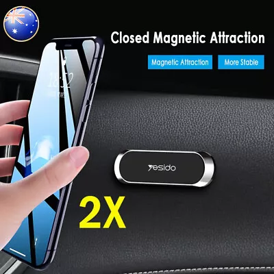 $7.98 • Buy 2X Metal Plate Magnetic Car Phone Holder Accessories Stand Magnet Phone Support